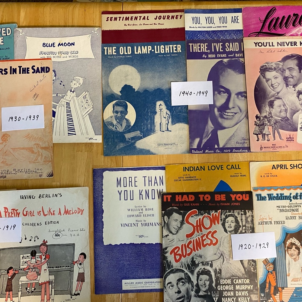 Vintage Sheet Music Collection